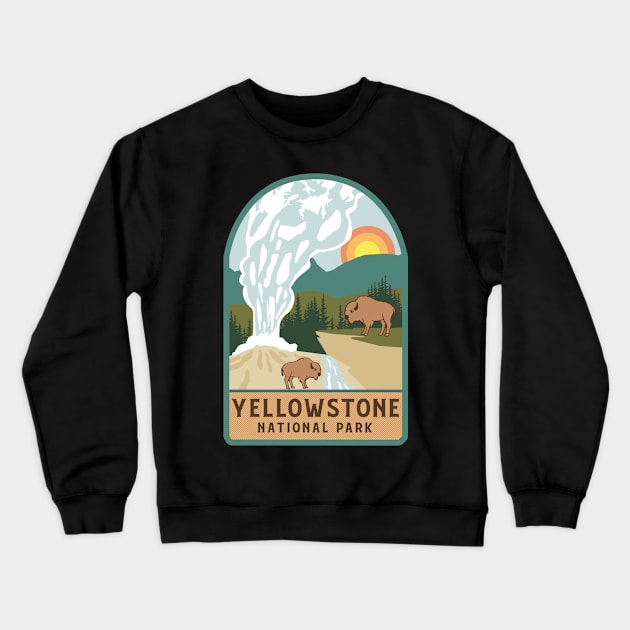 Yellowstone National Park Crewneck Sweatshirt by Tonibhardwaj